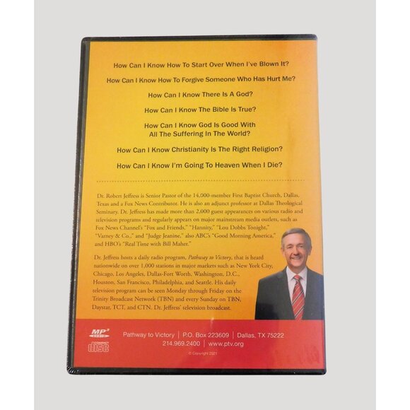 How Can I Know Robert Jeffress MP3 CD Sermon Series Lifes Important Questions - Picture 2 of 2